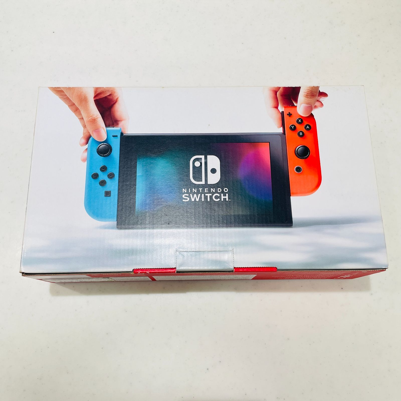 箱付 Nintendo Switch ネオンブルー ネオンレッド 旧型 初期型 背面