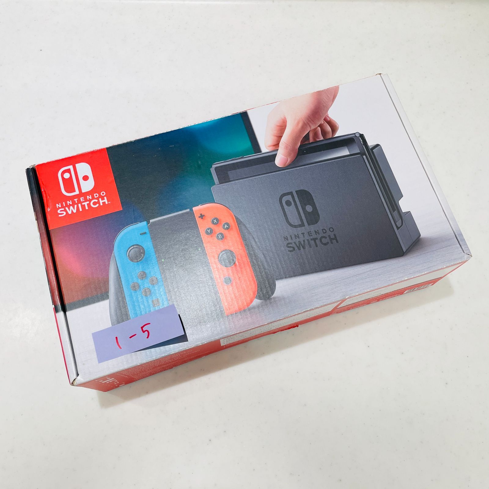箱付 Nintendo Switch ネオンブルー ネオンレッド 旧型 初期型 内箱欠