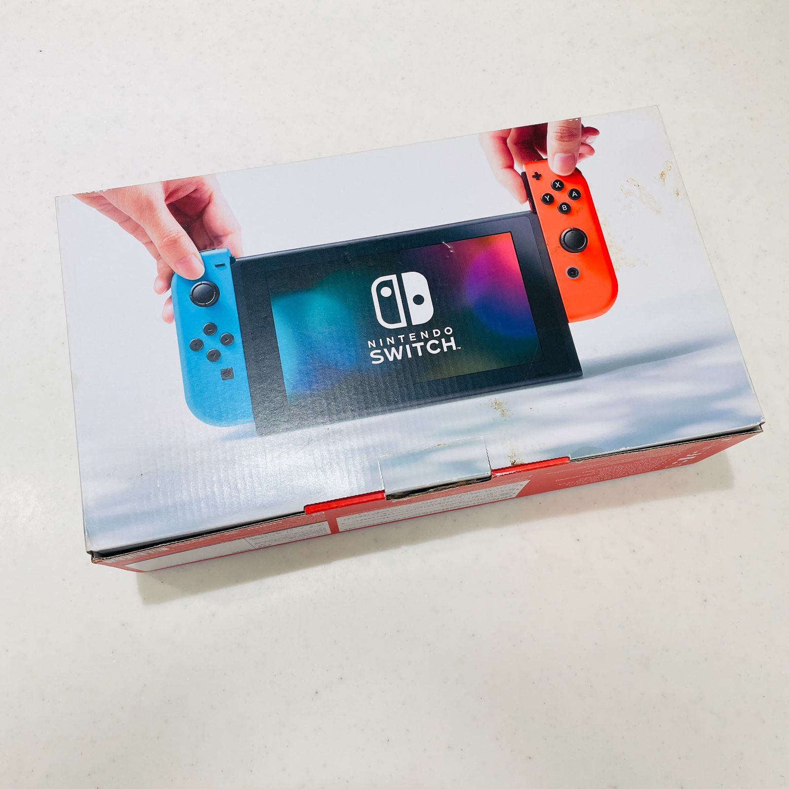 箱付 Nintendo Switch ネオンブルー ネオンレッド 旧型 初期型 内箱欠