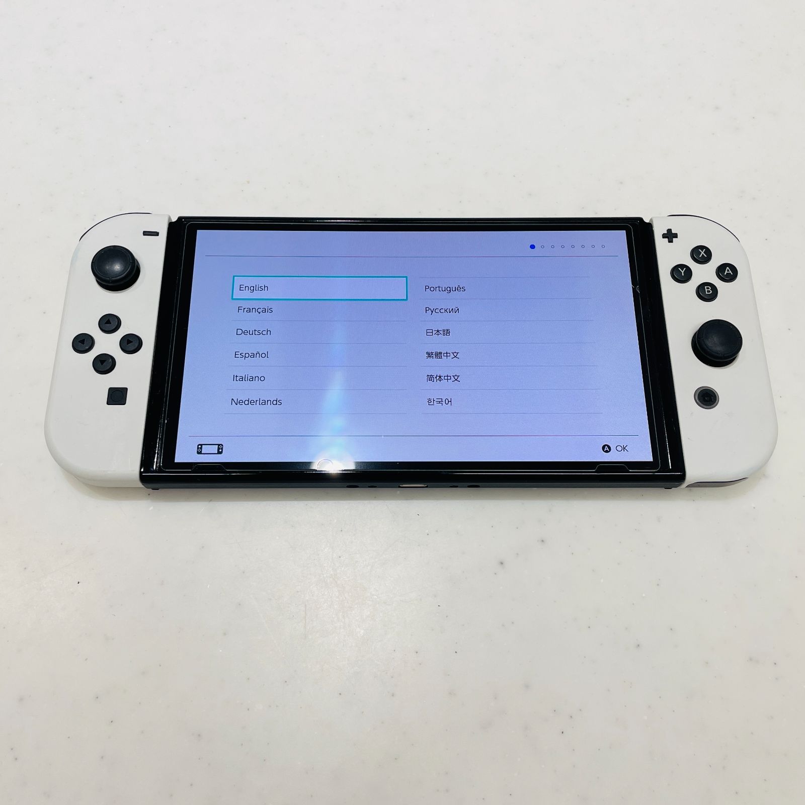 Nintendo Switch 有機EL ホワイト 本体セット 2022年製 背面スレあり