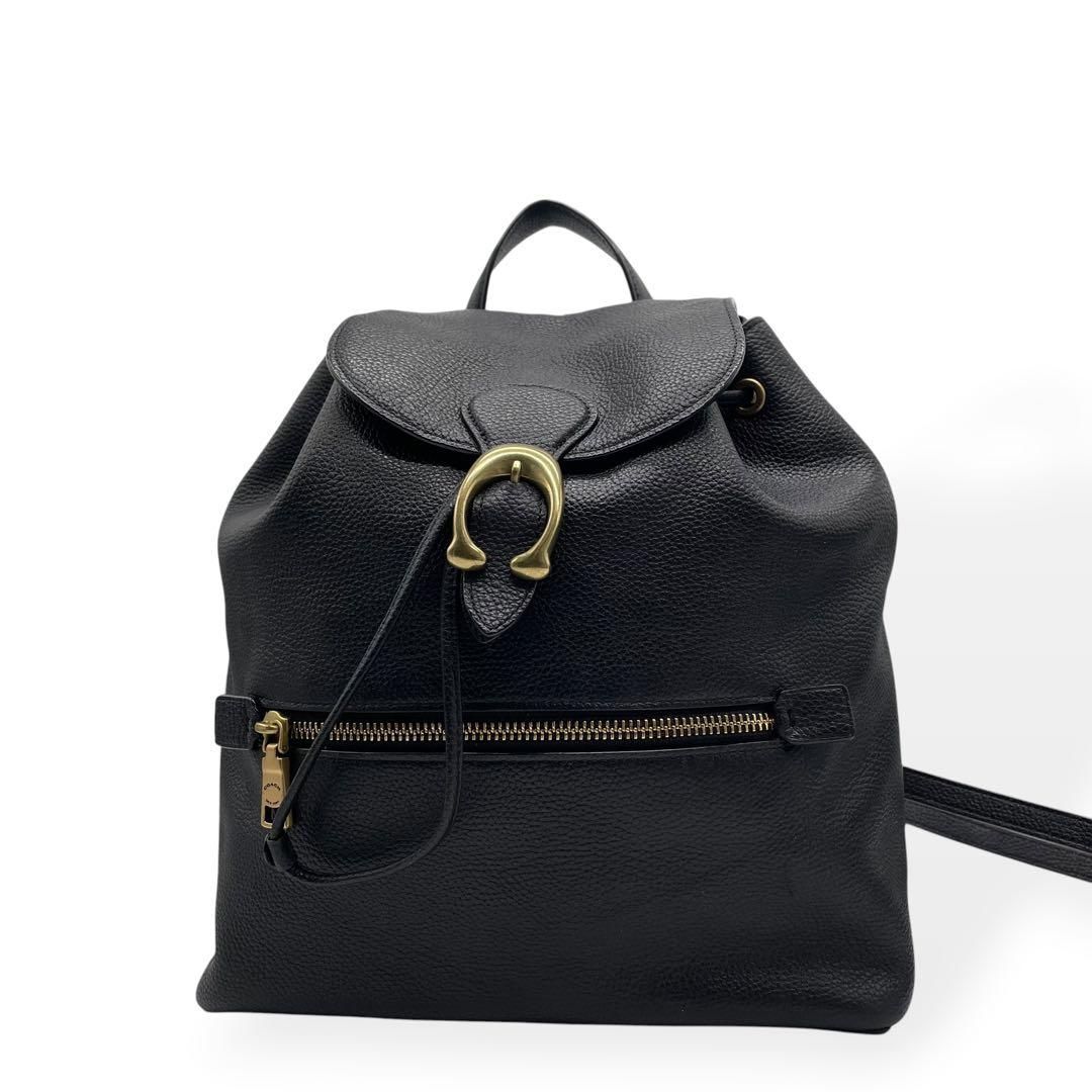 極美品　COACH　イーヴィー　2way バックパック　リュック C金具　黒