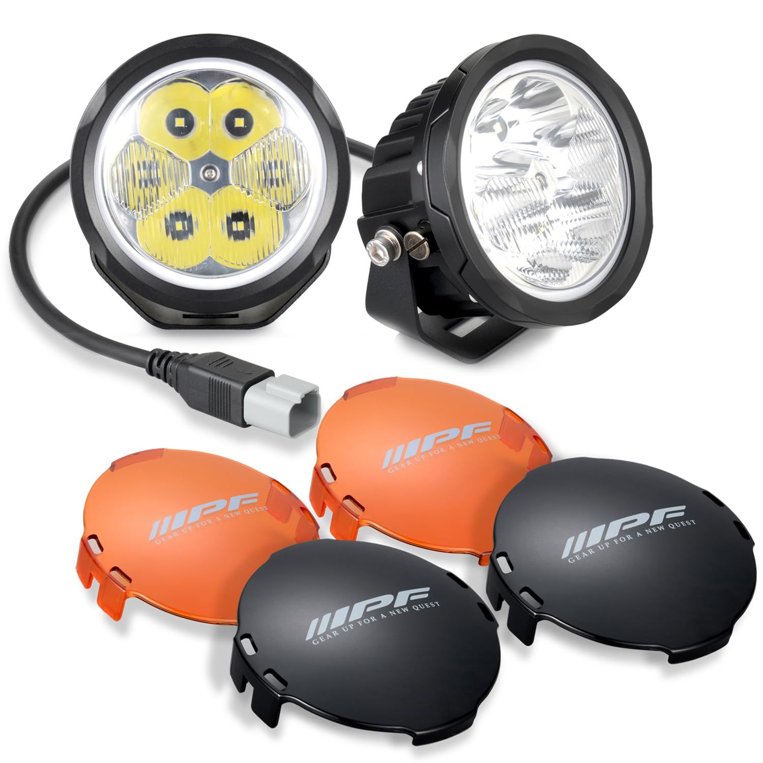 IPF丸フォグ 新品未使用 ☆新品☆IPF フォグランプ LED 4インチ 丸型 ラウンド 3600lm(77000cd