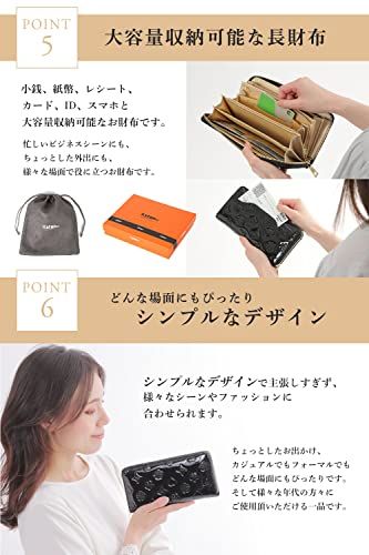 [Kstarplus] 財布 レディース 大容量 長財布 エナメル レザー【小銭入れx 外側収納】 ラウンドファスナー オシャレ 可愛い ブランド ギフト箱入り (ワインレッド (Wine-Red))pms 24646e41