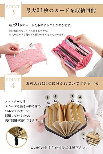 [Kstarplus] 財布 レディース 大容量 長財布 エナメル レザー【小銭入れx 外側収納】 ラウンドファスナー オシャレ 可愛い ブランド ギフト箱入り (ワインレッド (Wine-Red))pms 24646e41