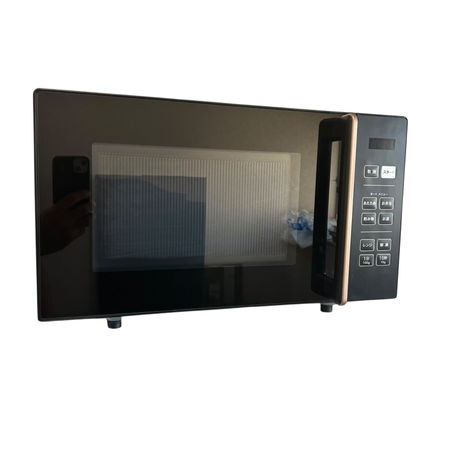 【美品・2025年製】YAMAZEN 山善 電子レンジ 18L CRW-F180 フラット庫内 ヘルツフリー