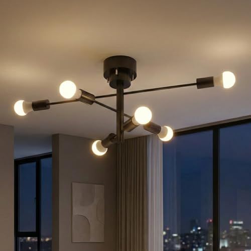 【ＣＯＭＦＯＲＴ ＺＯＮＥ】 シーリングライト 6灯 LED 照明器具 スポットライト E26口金 LED電球対応 シェードなし アーム回転 簡単取付 LEDシーリング 6畳 8畳 10畳 省エネ 天井照明 和室 洋室 寝室 ダイニング 子供部屋 リ 国内発送