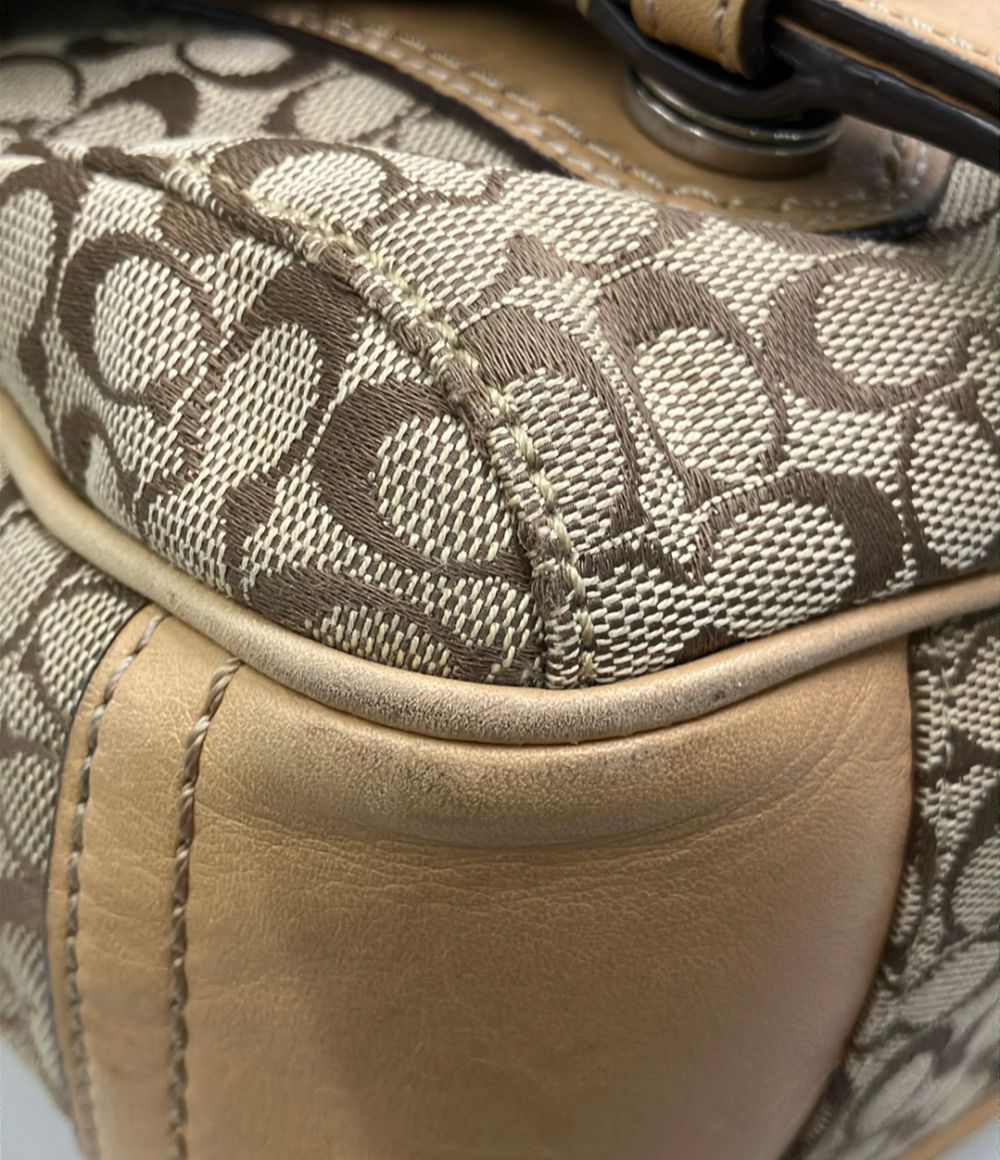 【美品】 COACH コーチ シグネチャー メッセンジャーバッグ F70283 コーチ ショルダーバッグ 斜め掛け ミニシグネチャー F70283