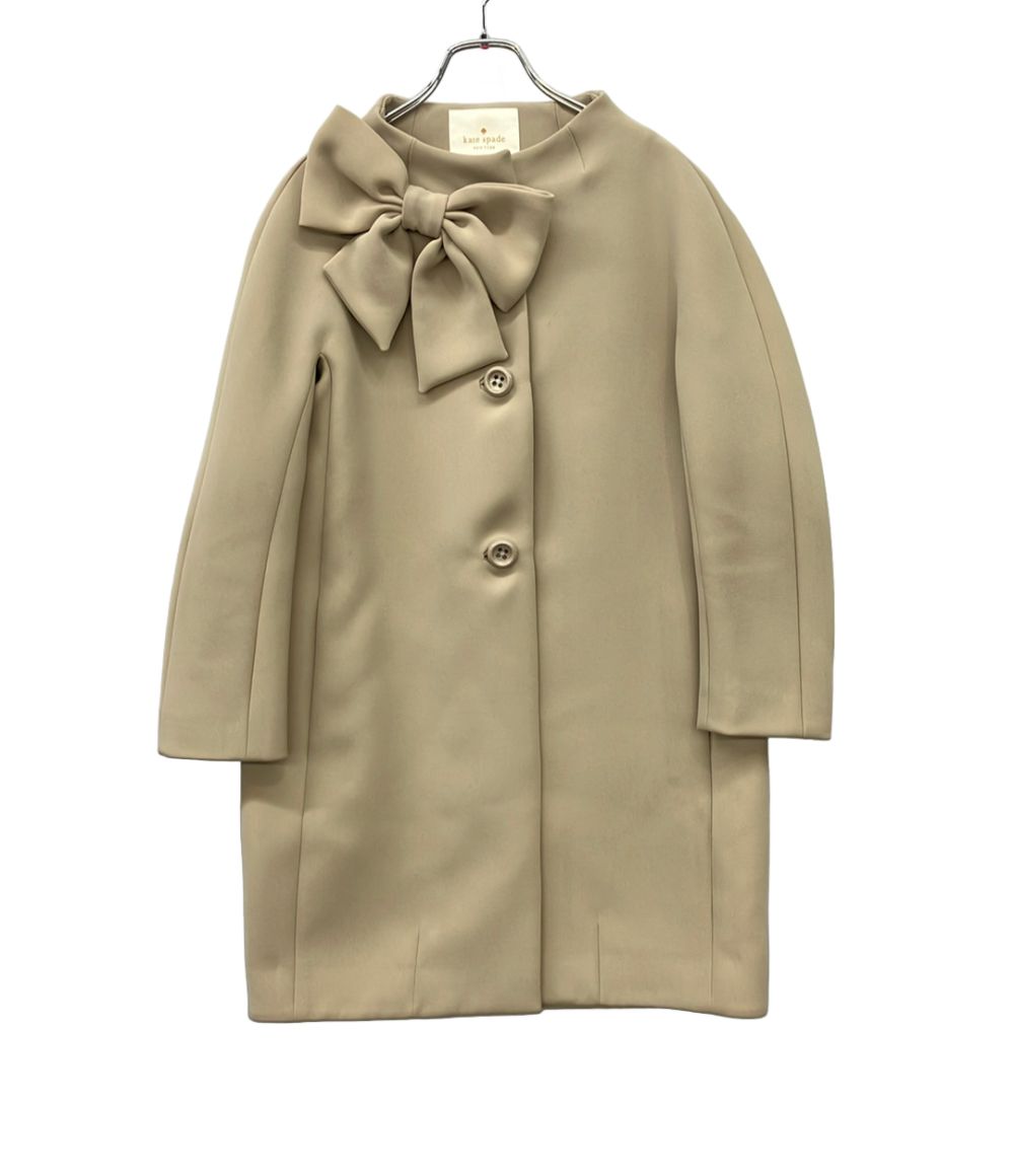 ケイトスペード ノーカラーリボンコート NJMU2253 レディース SIZE 2 (M) Kate Spade