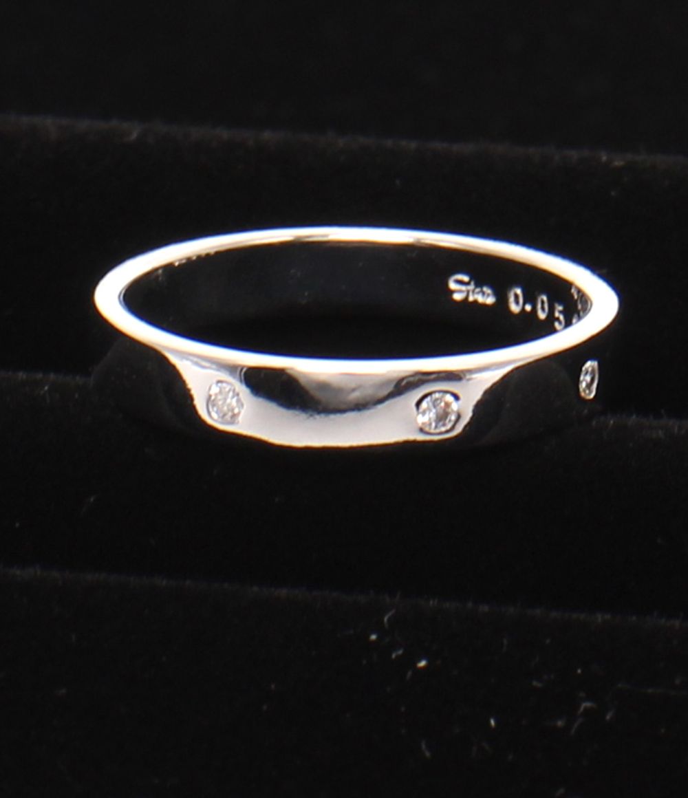 美品 スタージュエリー リング 指輪 K18 ダイヤ 0.05ct レディース