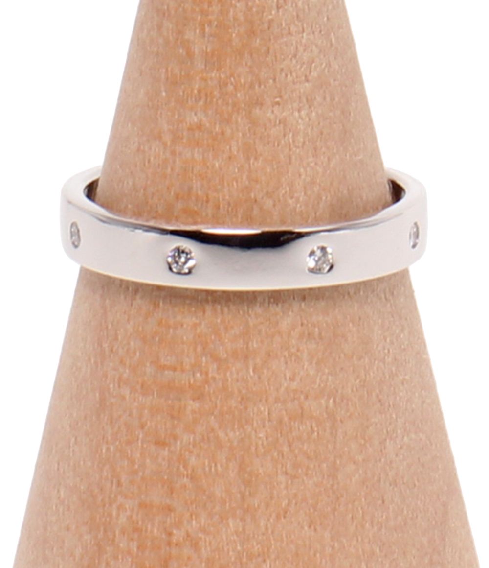 美品 スタージュエリー リング 指輪 K18 ダイヤ 0.05ct レディース
