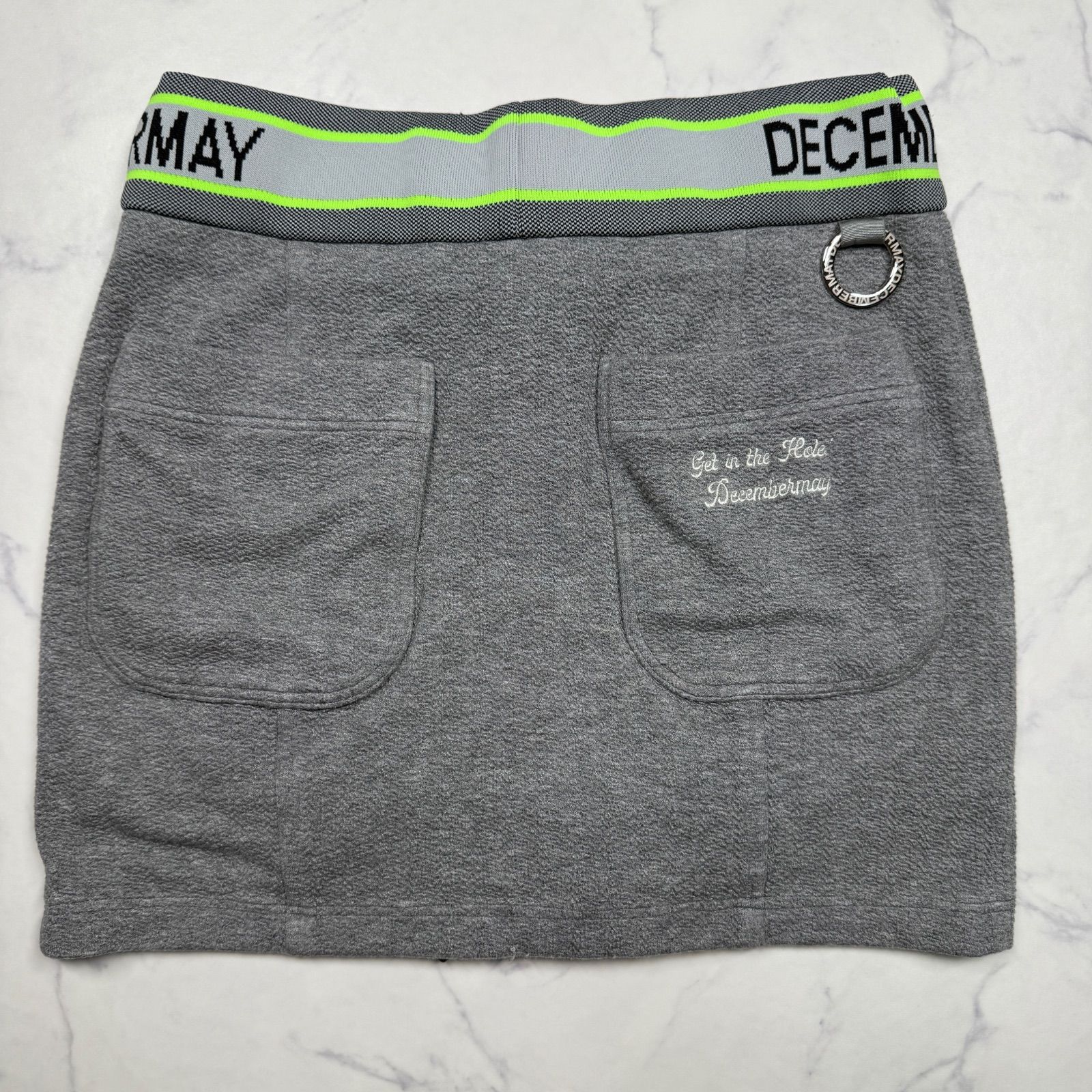DECEMBERMAY ディセンバーメイ ゴルフ スカート M グレー レディース
