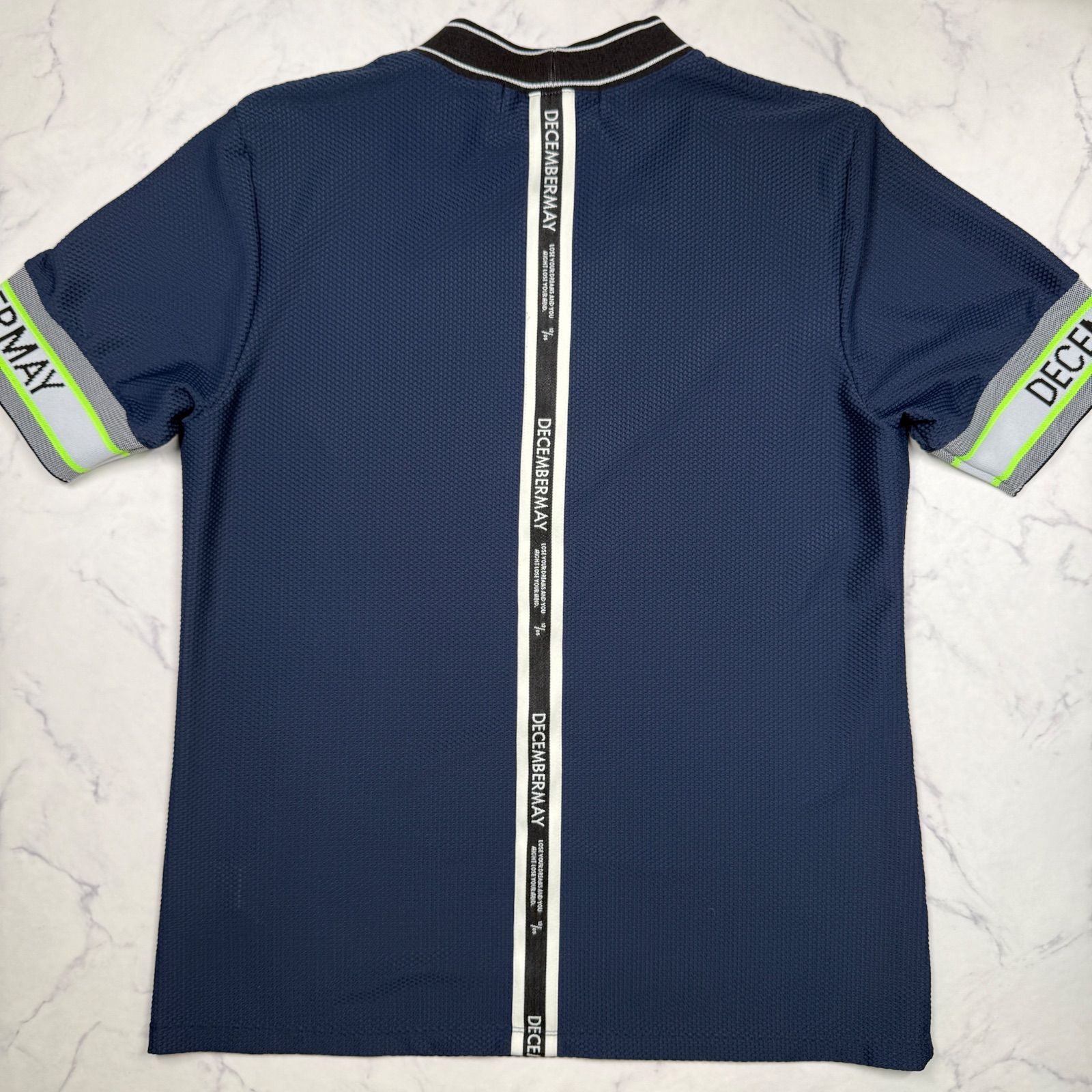 美品 DECEMBERMAY ディセンバーメイ 半袖 モックネック シャツ XL