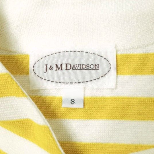 Tシャツ/カットソー(半袖/袖なし) J&M DAVIDSON 白黒ボーダーニット