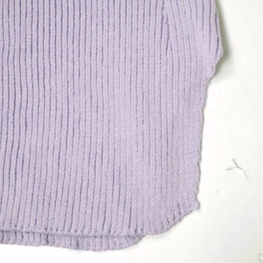 新品 Mame Kurogouchi マメクロゴウチ 22SS 日本製 Washable Linen Knitted Vest ウォッシャブルリネンニットベスト MM22SS-KN021 1 PURPLE ジレ 定価31,900円 ノースリーブ g19814