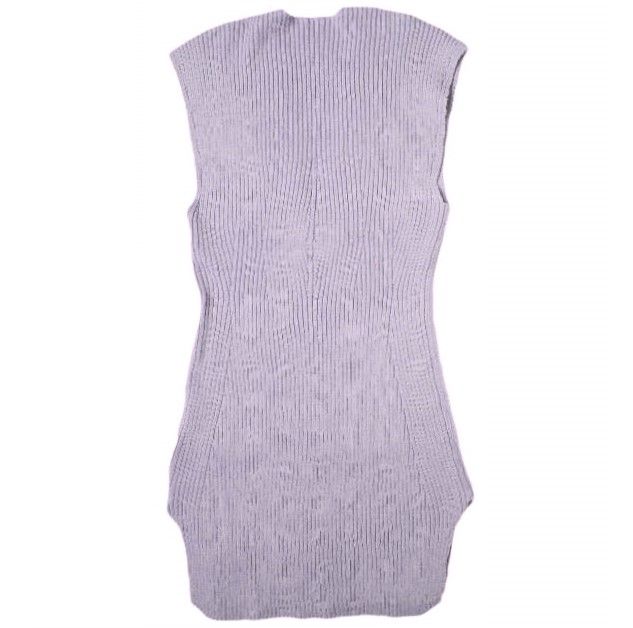 新品 Mame Kurogouchi マメクロゴウチ 22SS 日本製 Washable Linen Knitted Vest ウォッシャブルリネンニットベスト MM22SS-KN021 1 PURPLE ジレ 定価31,900円 ノースリーブ g19814