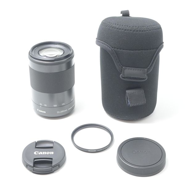 キヤノン Canon EF-M55-200mm F4.5-6.3 IS STM グラファイト[美品A] 20,160円