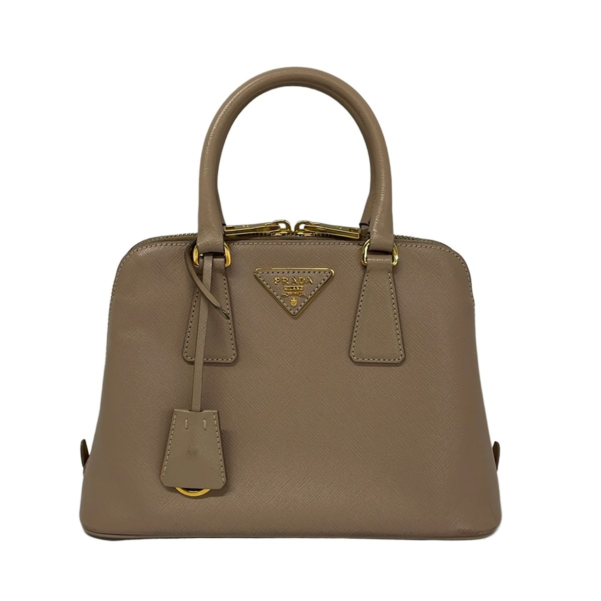 PRADA(プラダ) ハンドバッグ プロムナード 1BA838 ベージュ レザー