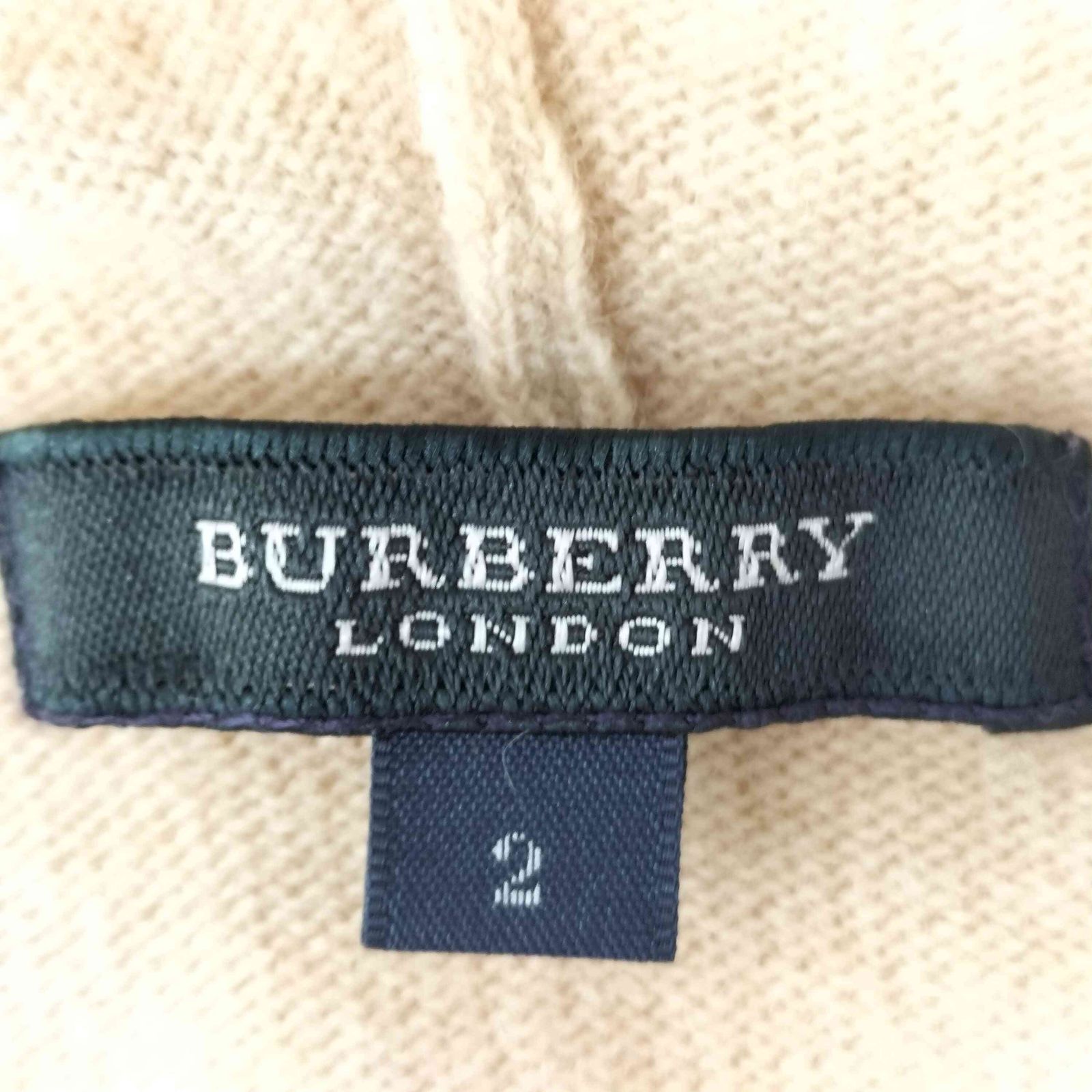 バーバリーロンドン BURBERRY LONDON ウール カシミヤ ニット ジップ 