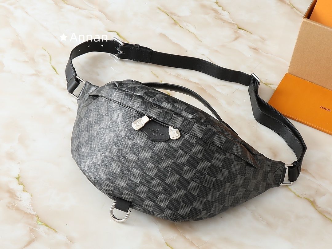 良品 LV LOUIS VUITTON ルイヴィトン バッグ メンズ ウエストポーチ