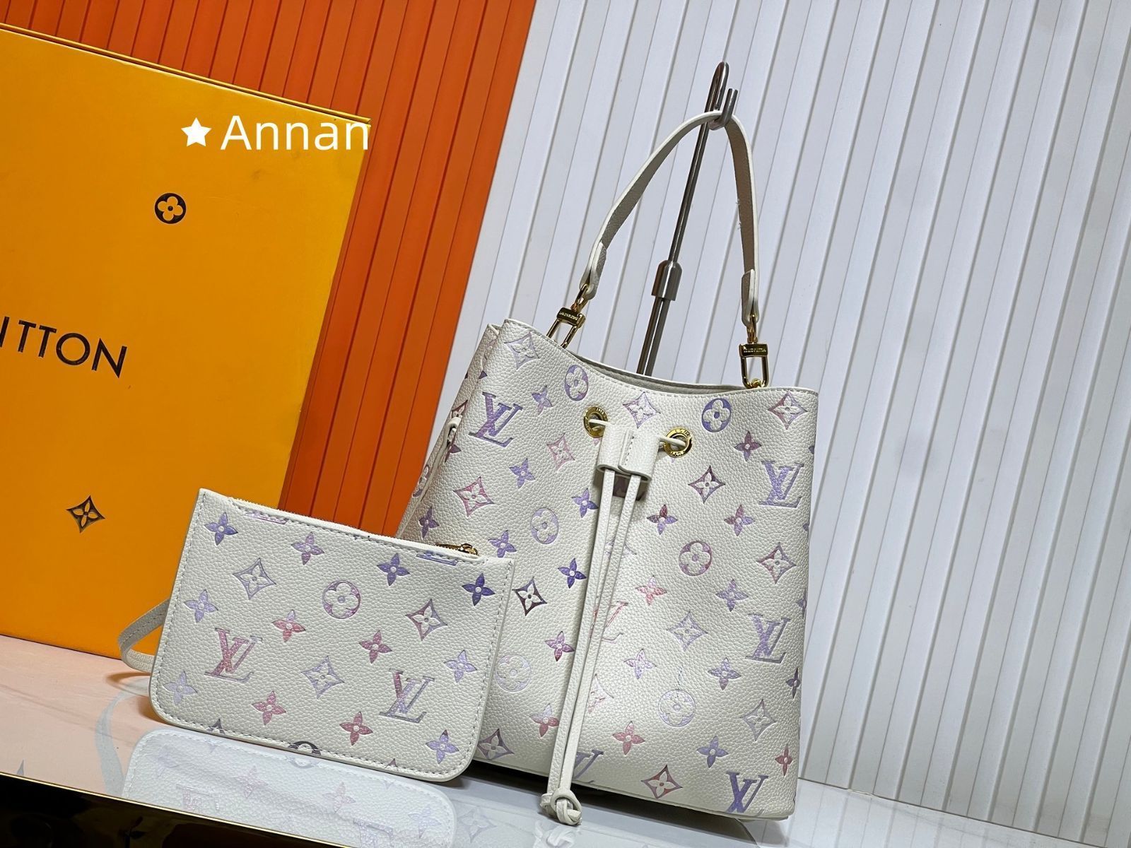 超美品 限定品 LV LOUIS VUITTON ルイヴィトン ショルダーバッグ レディース ネオノエ バケットバッグ