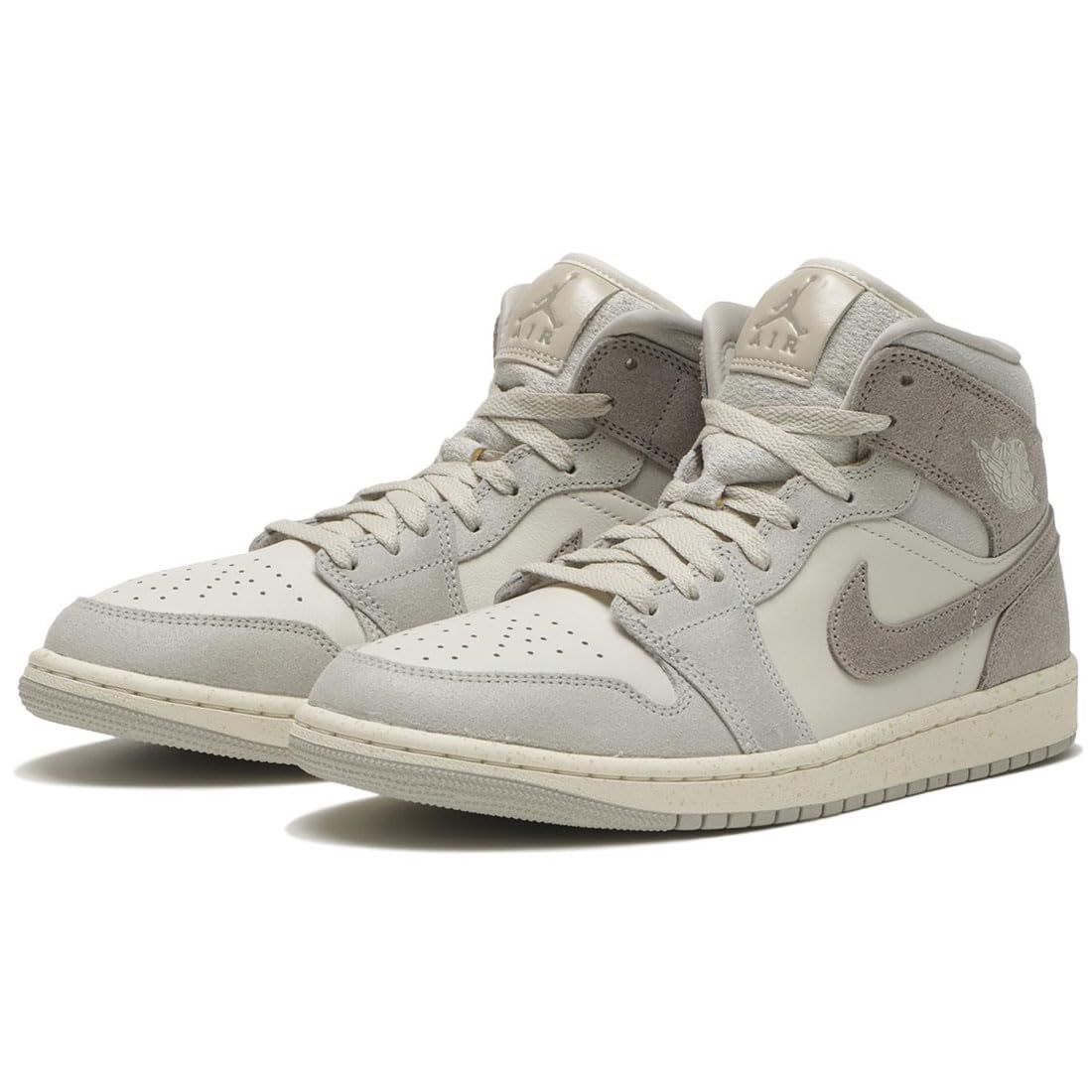 [ナイキ] エア ジョーダン 1 ミッド SE W AIR JORDAN 1 MID SE グレー/アイボリー IB7010-001 24.5cm [24.5 cm]