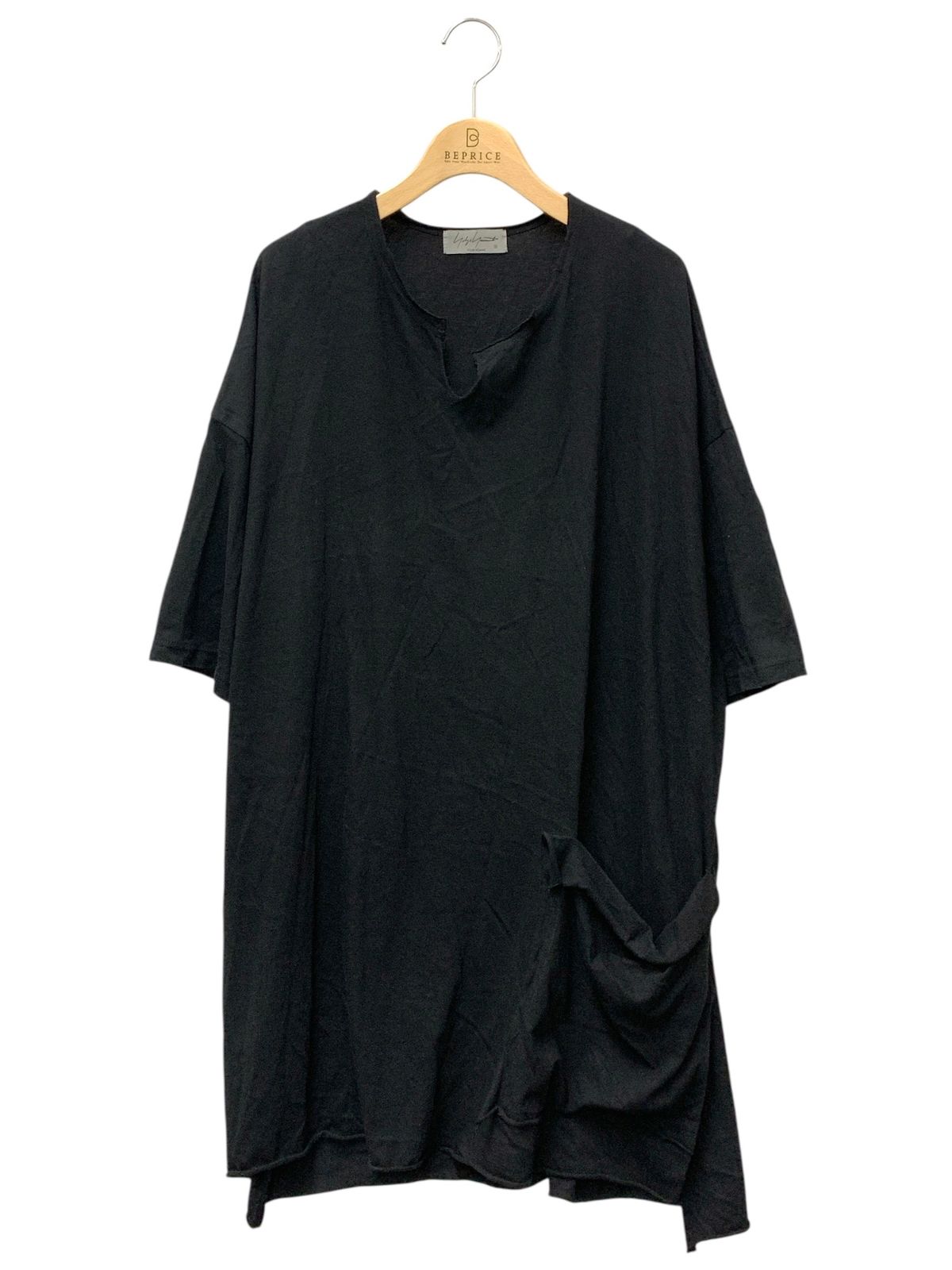 ヨウジヤマモトプールオム NOTCHED NECK POCKET T HS-T85-087