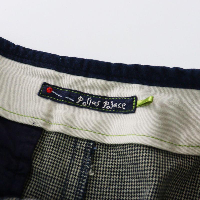 パラスパレス Pal'las Palace インディゴ染め タックワイドクロップド