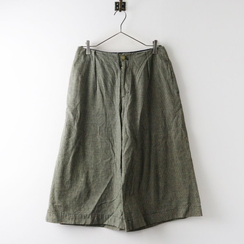 パラスパレス Pal'las Palace インディゴ染め タックワイドクロップド