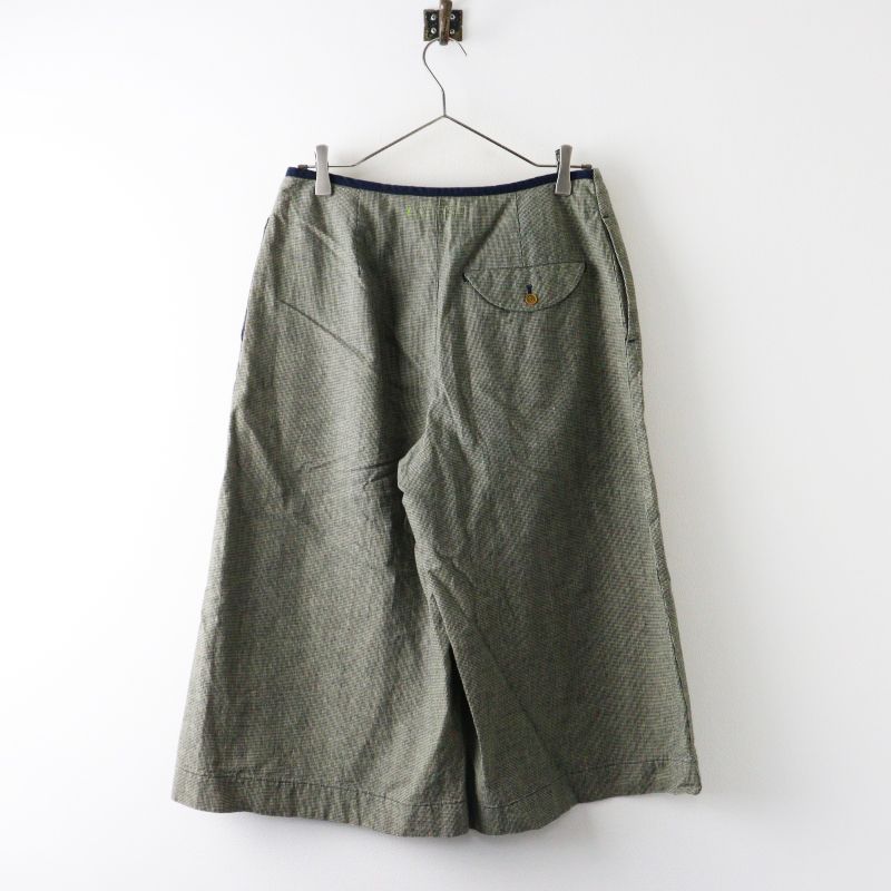 パラスパレス Pal'las Palace インディゴ染め タックワイドクロップド