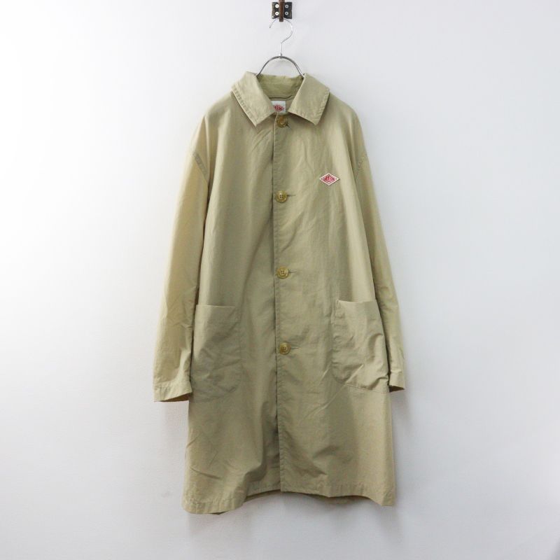 ダントン DANTON ナイロンタフタ ステンカラーコート 36｜ベージュ
