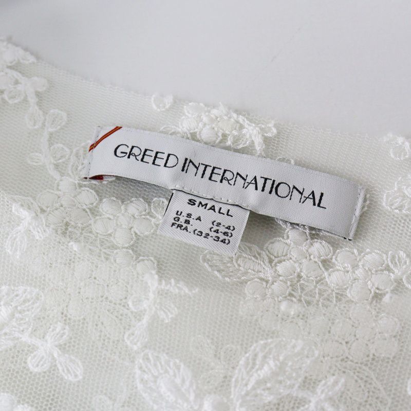 美品 グリードインターナショナル GREED INTERNATIONAL フラワー