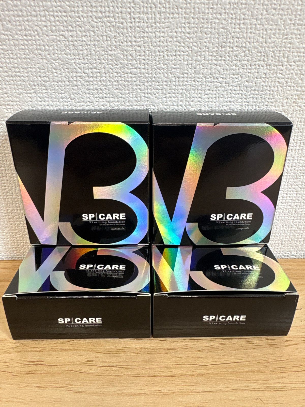 ✨未開封品　4個セット　SPICARE V3 エキサイティングファンデーション　スピケア　15g 化粧品　ベース　下地　韓国コスメ　美容　※サロン引き上げ品
