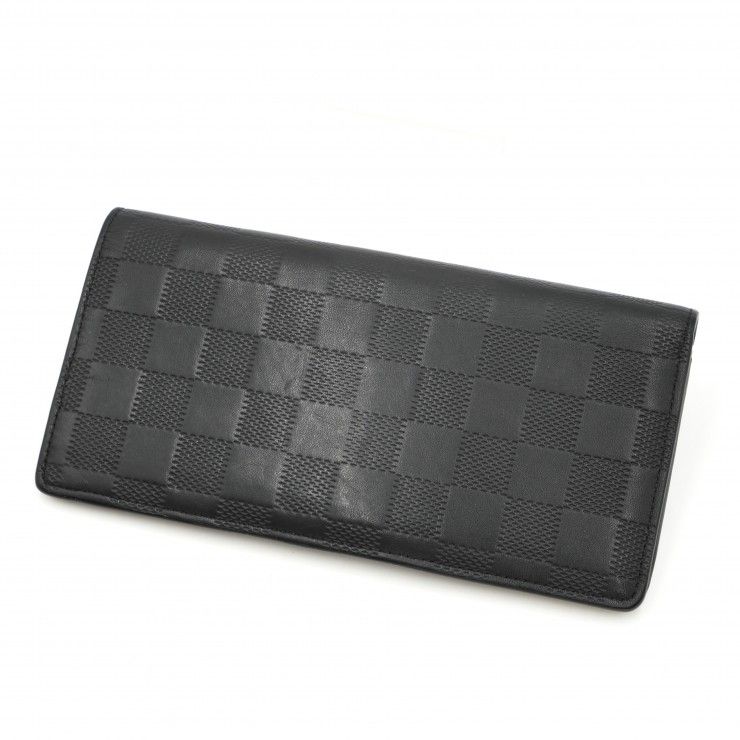 極美品 ルイヴィトン ダミエ アンフィニ ポルトフォイユブラザ N63010 黒 LOUIS VUITTON（ルイヴィトン）ポルトフォイユ・ブラザ ダミエ