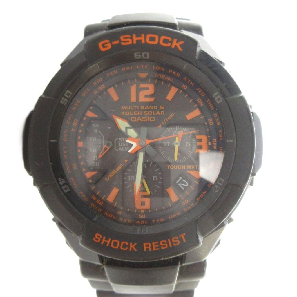 カシオジーショック CASIO G-SHOCK GW-3000B 腕時計 ウォッチ クォーツ ロゴ カレンダー付き 黒 ブラック ■GY18 /MQ