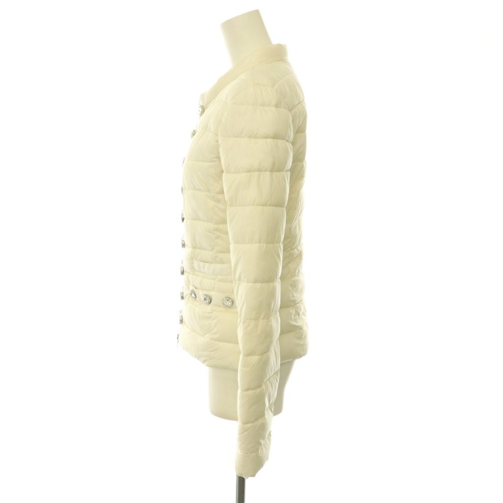 ピンコ PINKO TAG 中綿ジャケット ノーカラー ビジュー I40 オフ 