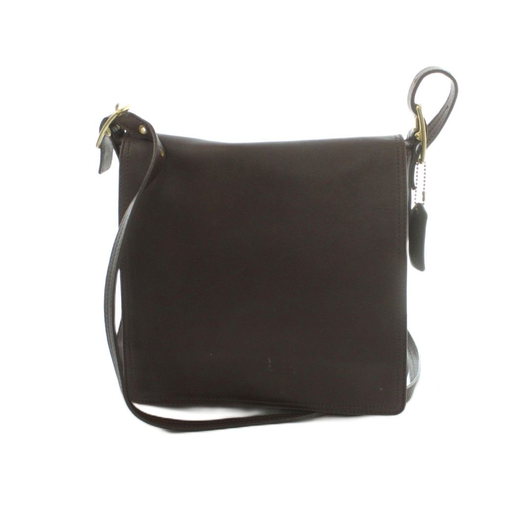 コーチ COACH ショルダーバッグ レザー フラップ 茶 ブラウン 9829 /MI ■GY11