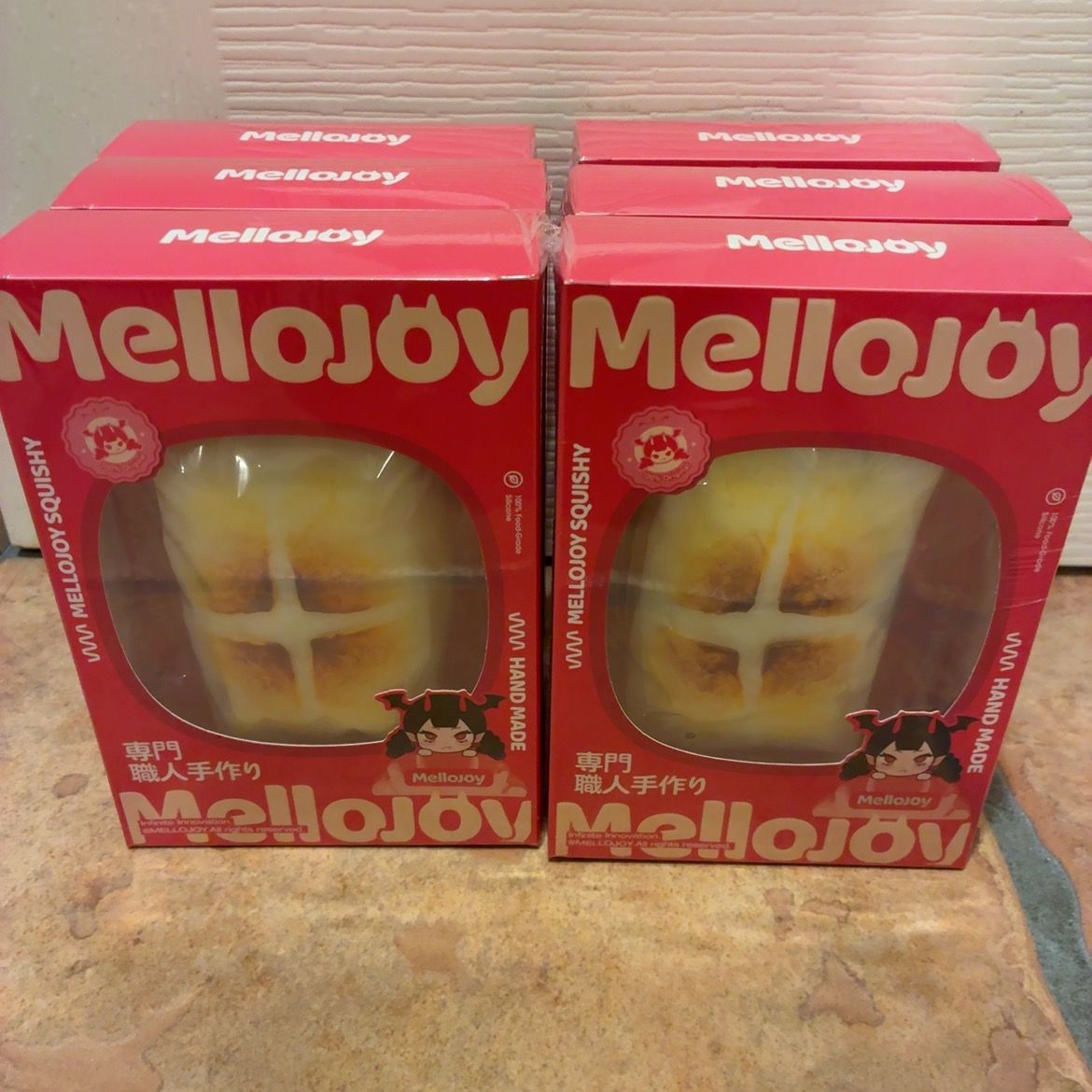 Mellojoy スクイーズ 7種 まとめ売り お餅 いちご スフレ チョコ Mellojoy メロジョイ お餅、トースト 、贅沢スフレ、チョコ.いちご