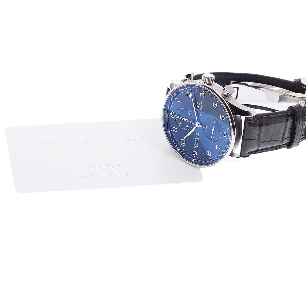 IWC IWC SCHAFFHAUSEN IW371491 ポルトギーゼ クロノグラフ 自動巻き メンズ 良品 保証書付き_971201 IWC IWC SCHAFFHAUSEN IW371491 ポルトギーゼ クロノグラフ 自動巻き メンズ 良品 保証書付き_971201