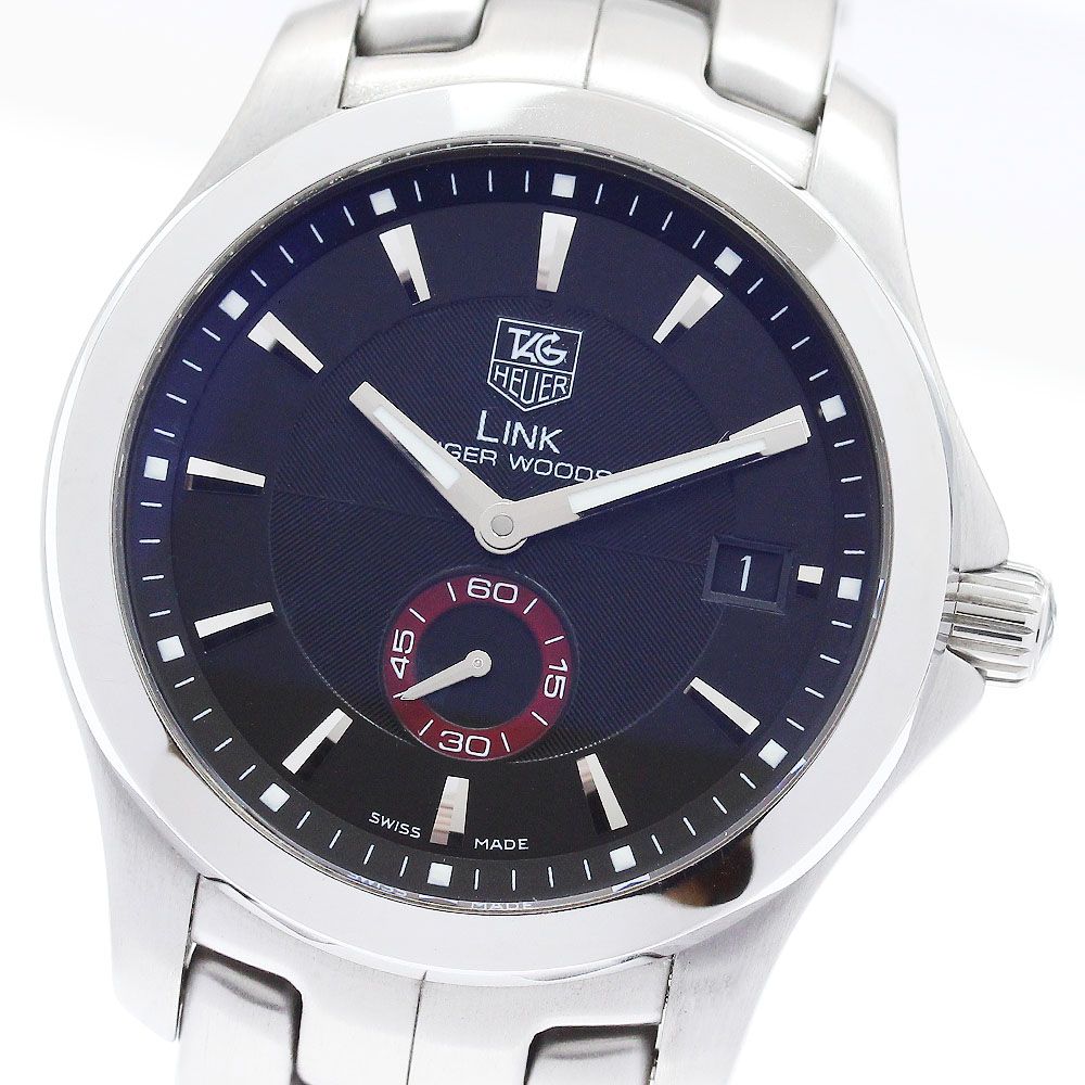 タグホイヤー TAG HEUER WJ2110 リンク タイガーウッズ スモールセコンド 自動巻き メンズ 良品 _968358