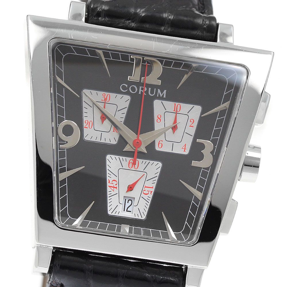 コルム CORUM 196.404.20 トラピーズ クロノグラフ スモールセコンド クォーツ メンズ _965942 コルム CORUM 196.404.20 トラピーズ クロノグラフ スモールセコンド