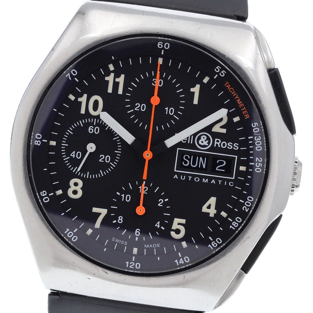 ベル＆ロス Bell＆Ross 300-S スペース3 クロノグラフ 自動巻き メンズ _970715