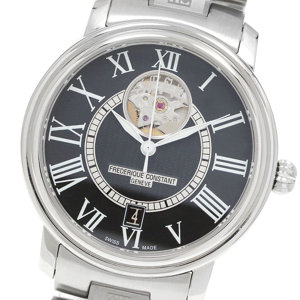 フレデリック・コンスタント FREDERIQUE CONSTANT FC-315BS3P6B クラシック ハートビート デイト 自動巻き メンズ 美品 保証書付き_968009