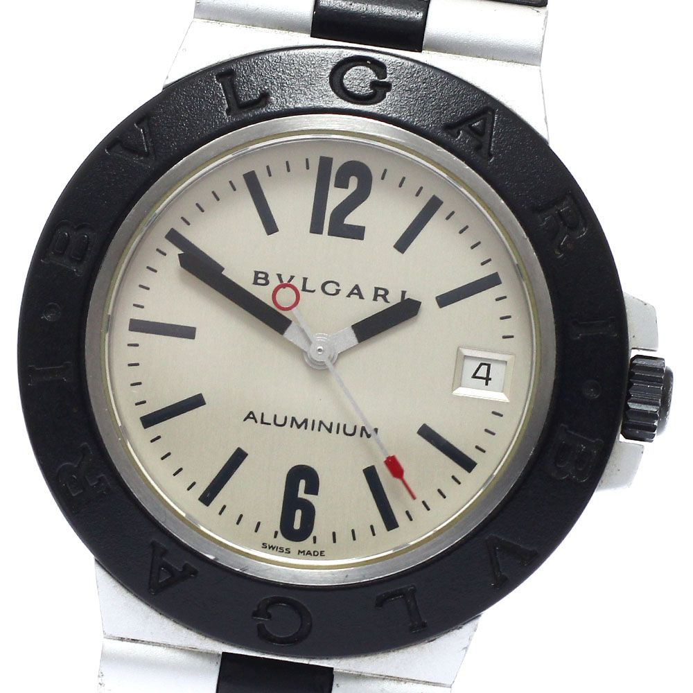 ベルトジャンク ブルガリ BVLGARI AL38A アルミニウム デイト 自動巻き メンズ _970428