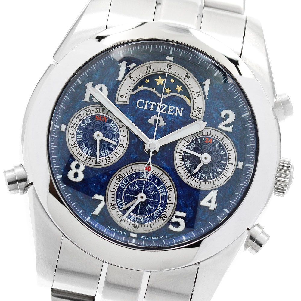 シチズン CITIZEN 6770-T001416 カンパノラ405 グランドコンプリケーション クォーツ メンズ 極美品 箱付き_969369