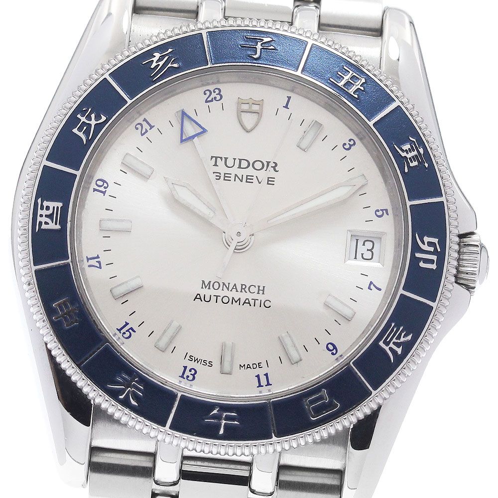 チュードル TUDOR 38180 モナーク 干支ベゼル デイト 自動巻き メンズ _963358