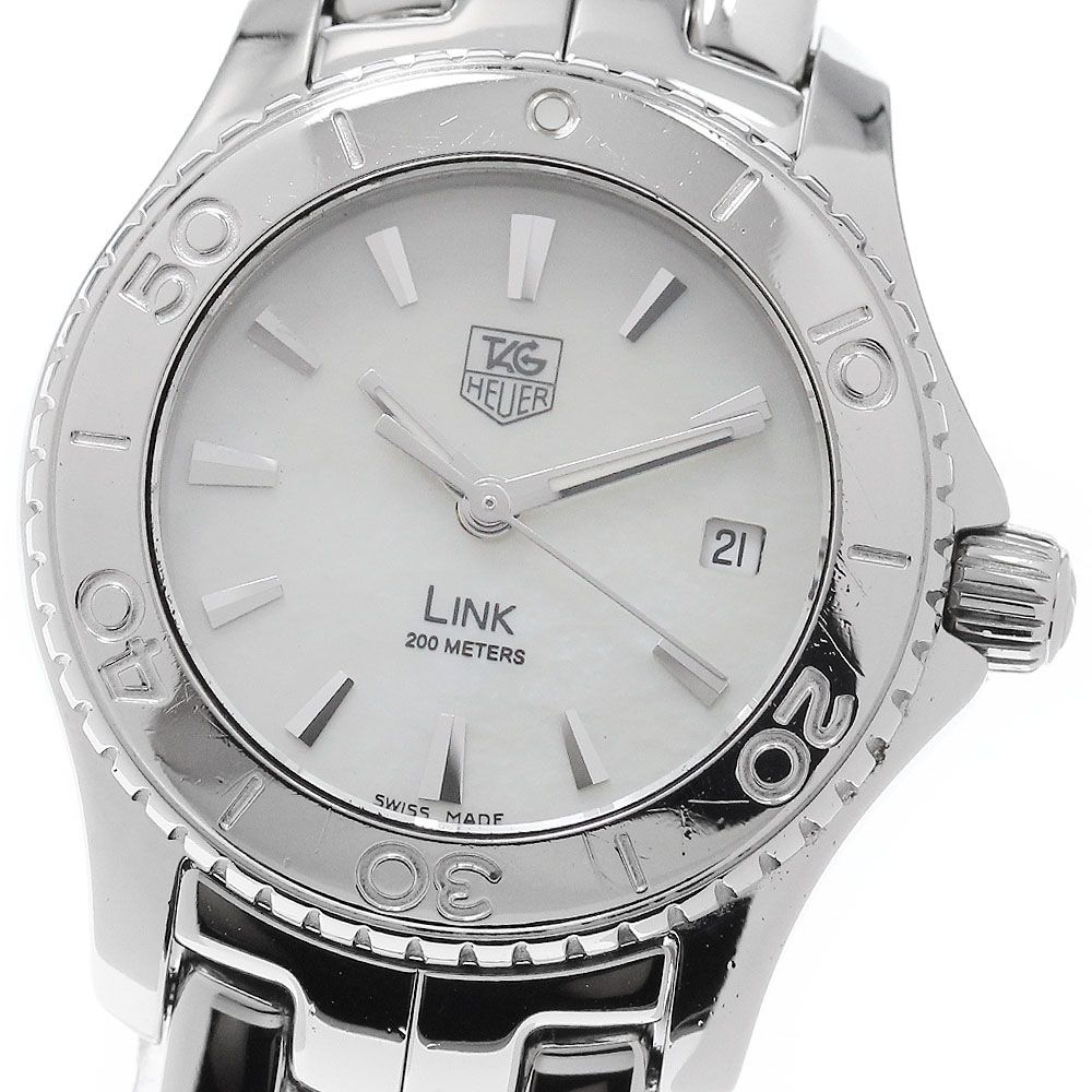 タグホイヤー TAG HEUER WJ1313 リンク デイト クォーツ レディース 保証書付き_957536