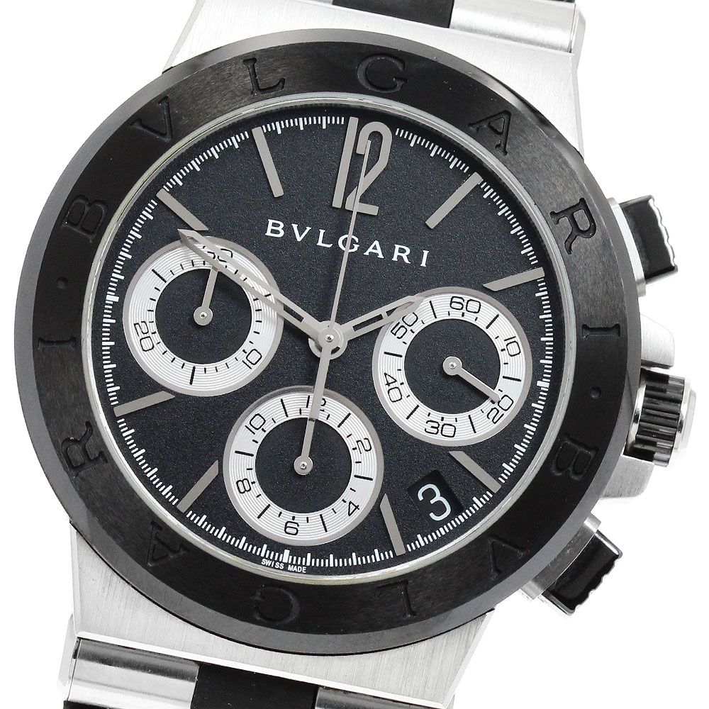 ブルガリ BVLGARI DG37SCCH ディアゴノ クロノグラフ 自動巻き ボーイズ _961811