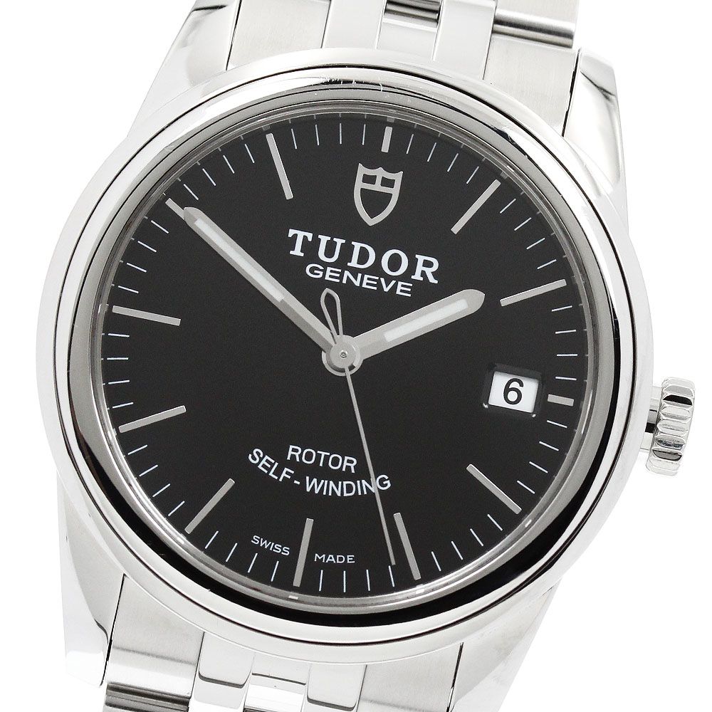 チュードル TUDOR 55000 グラマー デイト 自動巻き メンズ 良品 保証書付き_951886