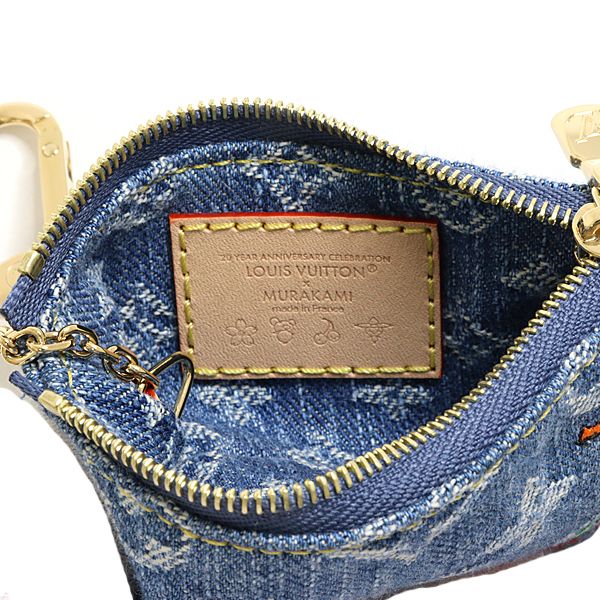 未使用級✨　LOUIS VUITTON ケース デニム クレ ルイ ヴィトン 村上隆 LV × TM カード＆キーケース ポシェット・クレ