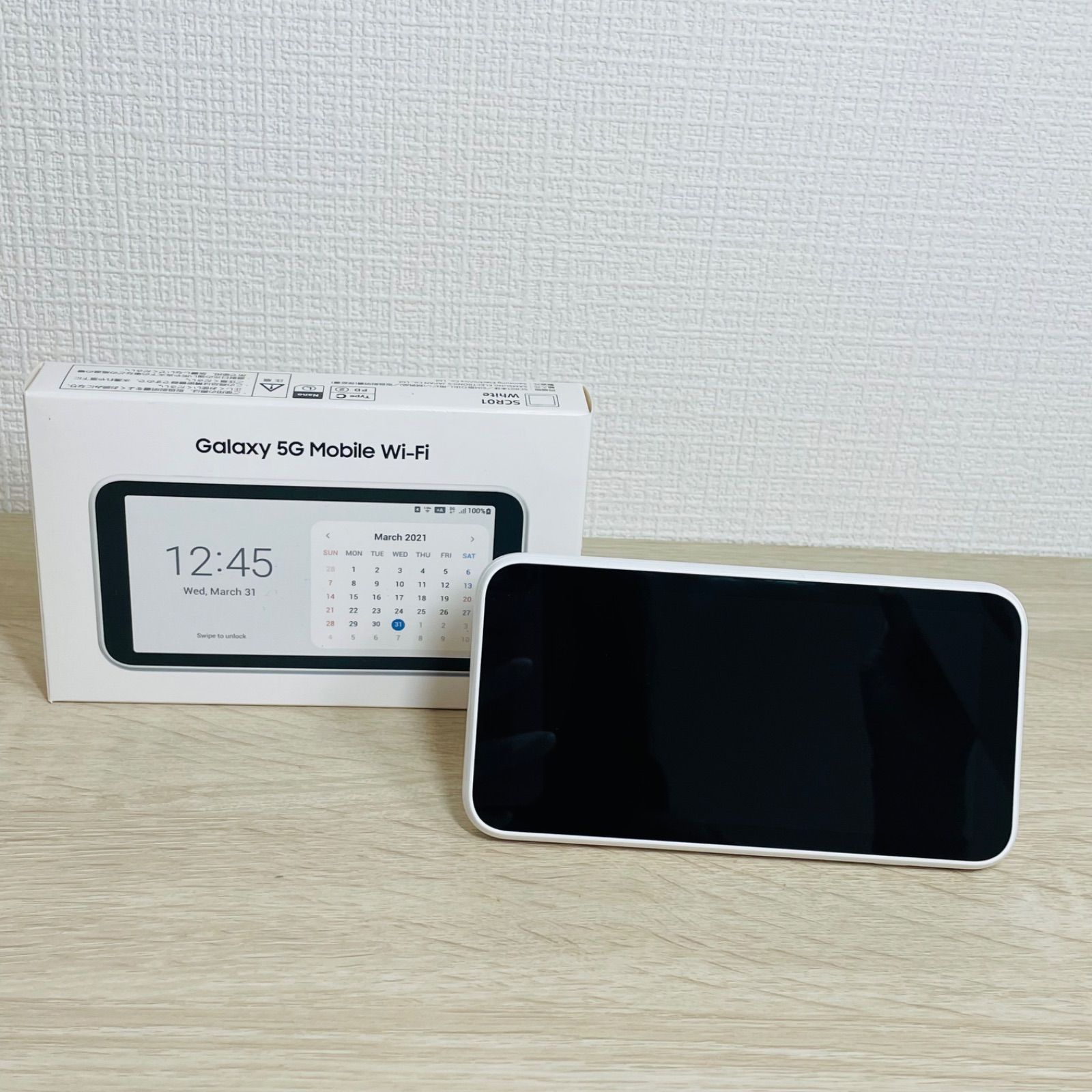 Galaxy 5G Mobile Wi-Fi SCR01 ホワイト 箱付 - メルカリ